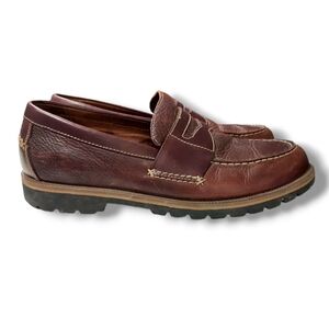 Columbia Summer Lake Brown Leather Business Casual Loafers